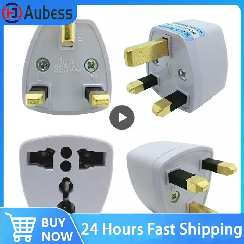 Universal 10A 250V Copper EU Korea Germany France Russia To HK UK Power Adapter Fused Plug Singapore Malaysia Converter Type G