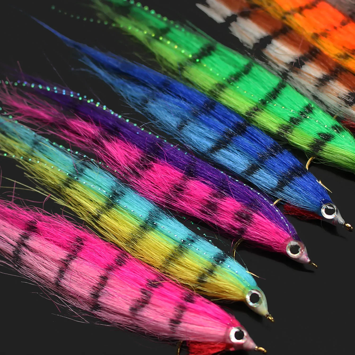 

Tigofly 16 pcs 8 Barred Colors 12cm Minnow Fry Salmon Trout Sea Bass Steelhead Zebra Minnow Fly Fishing Flies Lures