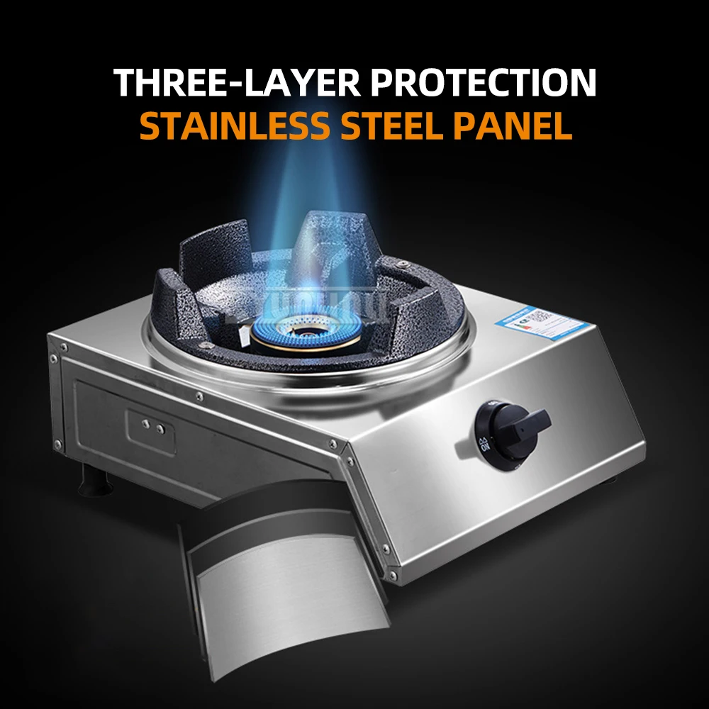 Kitchen Gas Burner Thickened Single Stove Household Liquefied Stove Gaskookplaat