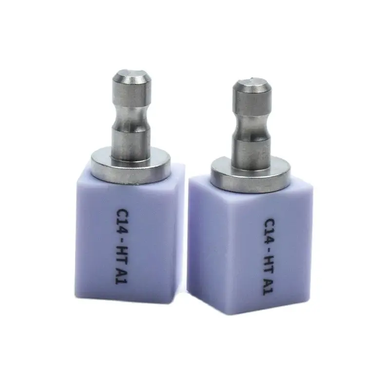 Dental Tool C14 HT Series Lithium Disilicates Glass Ceramics Blocks for Dental Crowns 5pcs/box