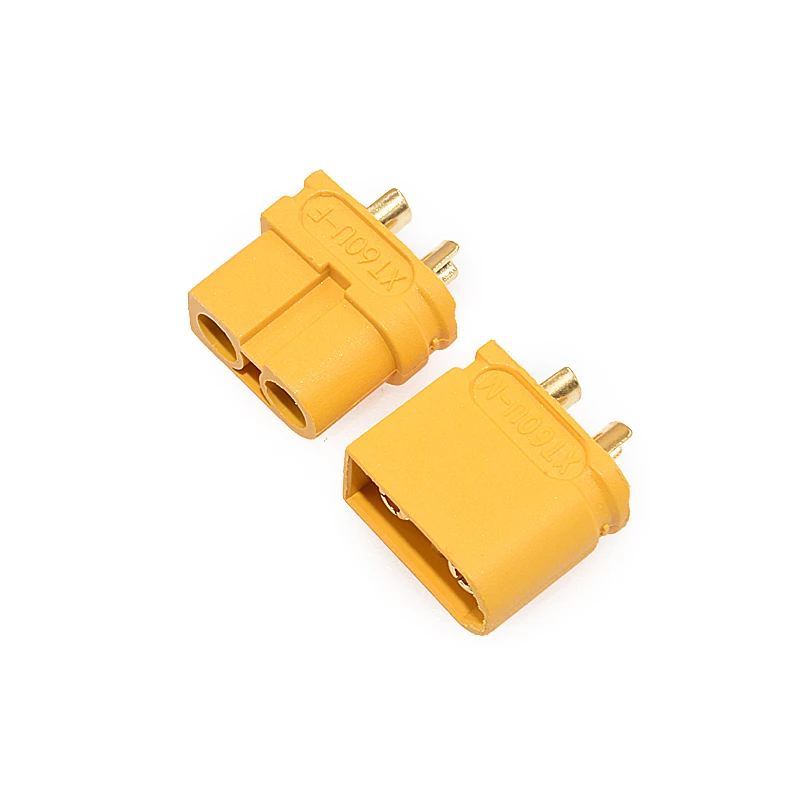 XT60U-M/F Male Female Test Connector Gold-Plated Aviation Model Lithium Battery Terminal Plug XT-60U