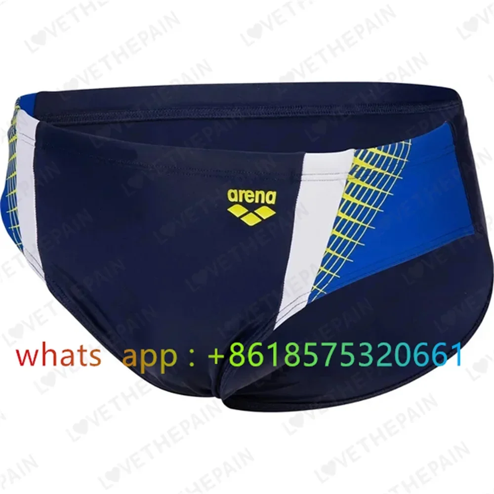Men's Printed Swim Briefs Triangle Shorts Swimming Trunks Racing Briefs Racer Bathers Professional for Training and Competition image 3
