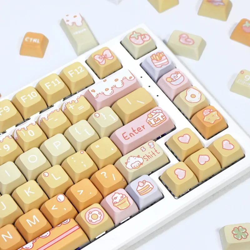 134keys Sleepy Sheepy Keycaps XDA Profile PBT Dye Sublimation for MX Switch Mechanical Keyboard KeyCap Keyboards Accessories