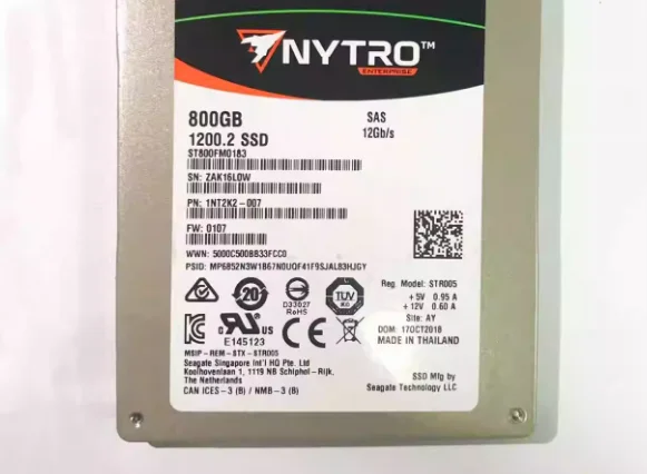 

Для твердотельного накопителя NYTRO ST800FM0183 1200 SAS 1NT2K2-0007