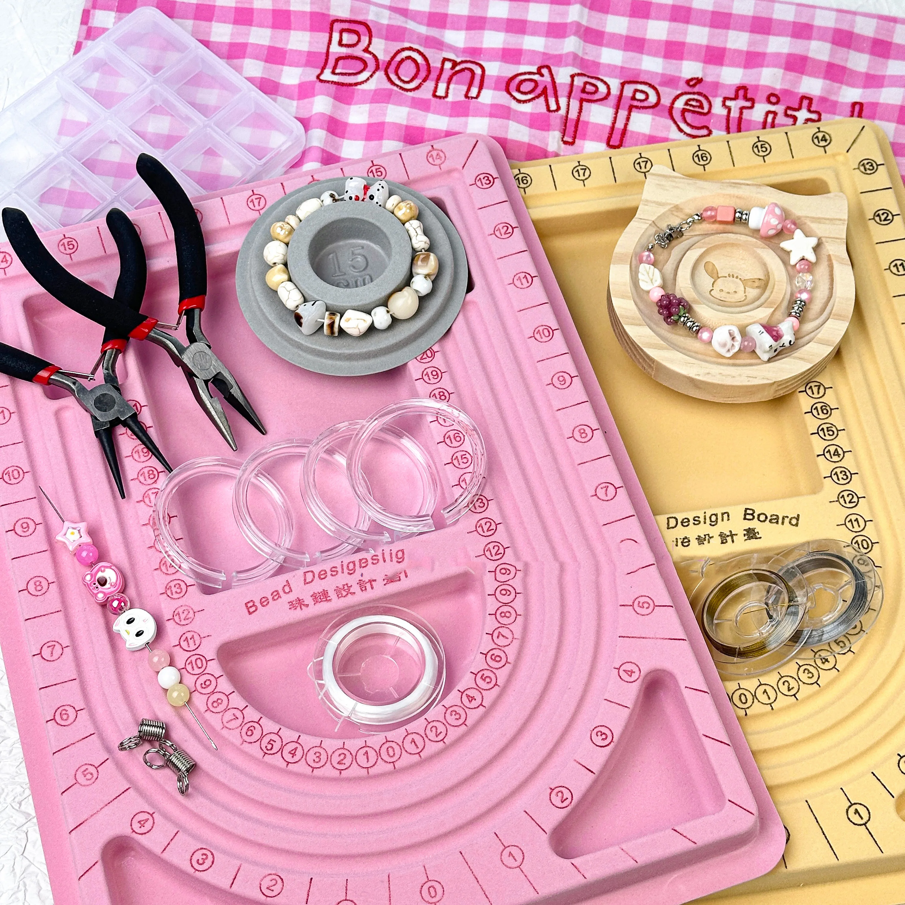 Value-Added Novice Beaded Dish Tool Storage Set Diy Handmade Bracelet Necklace Bracelet Jewelry Materials