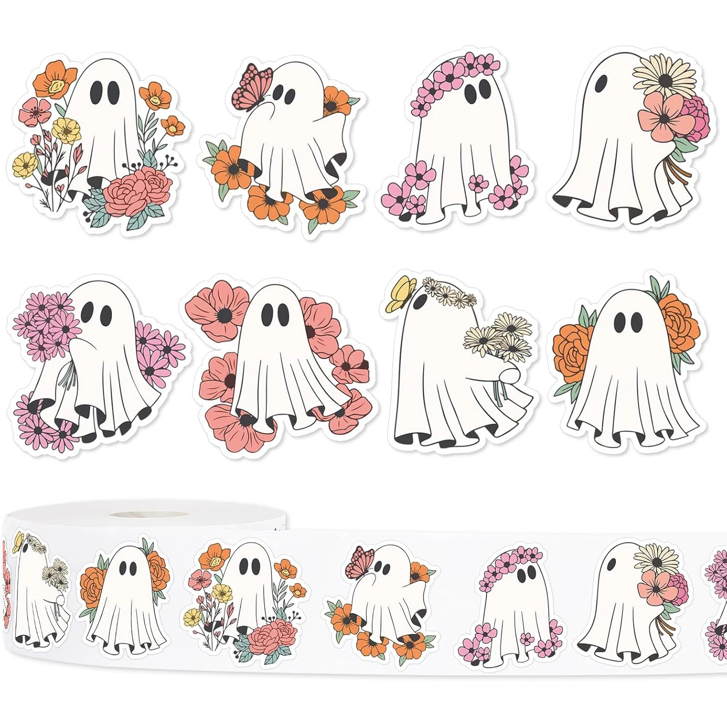 

100-500 шт., наклейки на Хэллоуин с героями мультфильмов, вечерние, Хэллоуин, подарочная упаковка, этикетка для скрапбукинга, милые канцелярские наклейки