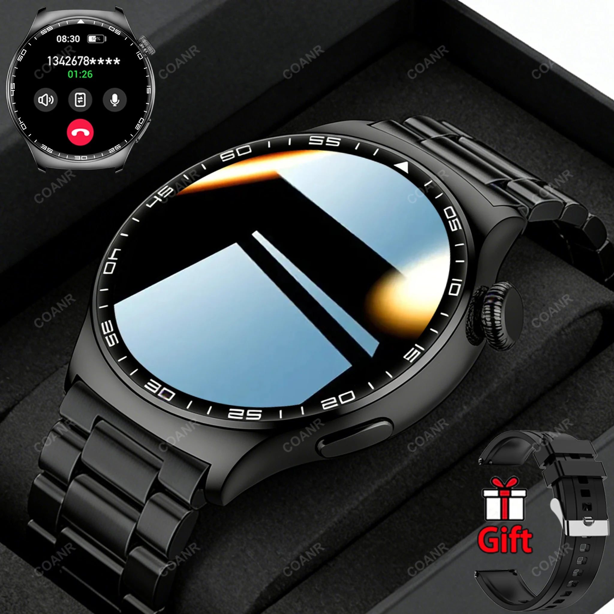 

Новые мужские умные часы 2026 года с HD-экраном 1,51 дюйма, монитором здоровья, беспроводными звонками, отслеживанием спортивной активности и фитнеса, водонепроницаемые (IP68)