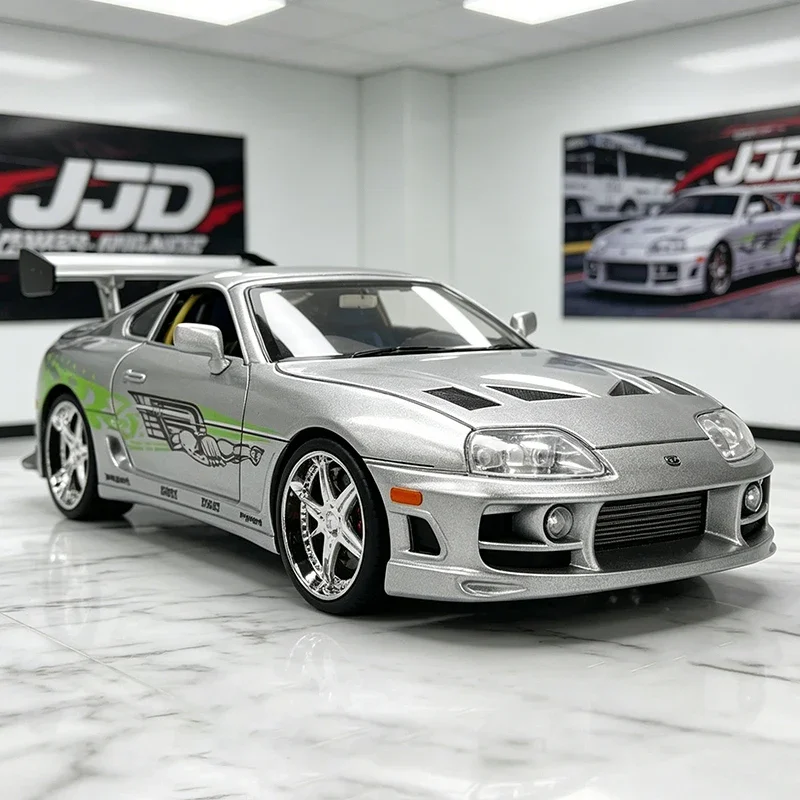

Модель автомобиля JADA 1:24 Supra 1995 25th Anniversary, литая под давлением, из сплава, миниатюрная, для детей