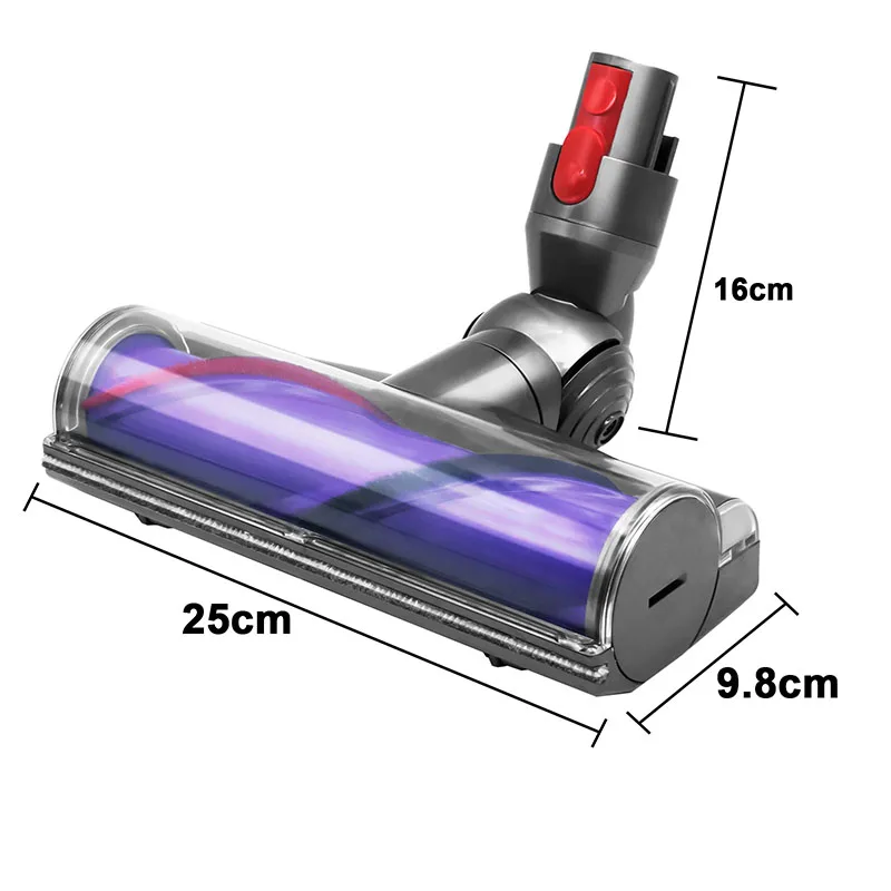 Motorized Floor Brush Head Tool For Dyson V7 V8 V10 V11 Vacuum Cleaner Direct Drive Floor Brush (Roller Brush Only For V10)