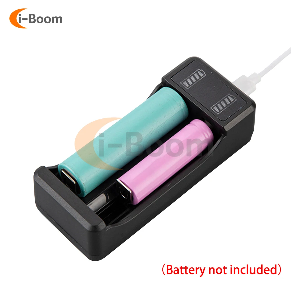 18650 Battery Fast Charger USB Charging Single Slot Multi Slot 3.7V/4.2V Battery Charger with Charge Protection Indicator Lights