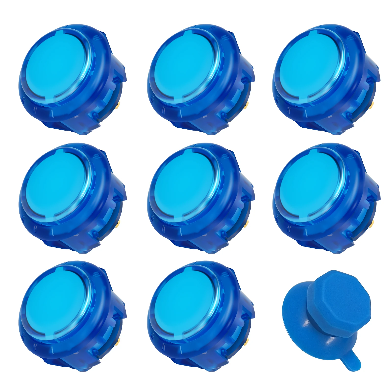 Qanba Gravity KT Arcade buttons Mute snap-in button 30mm Arcade Joystick DIY Parts (8Pcs)
