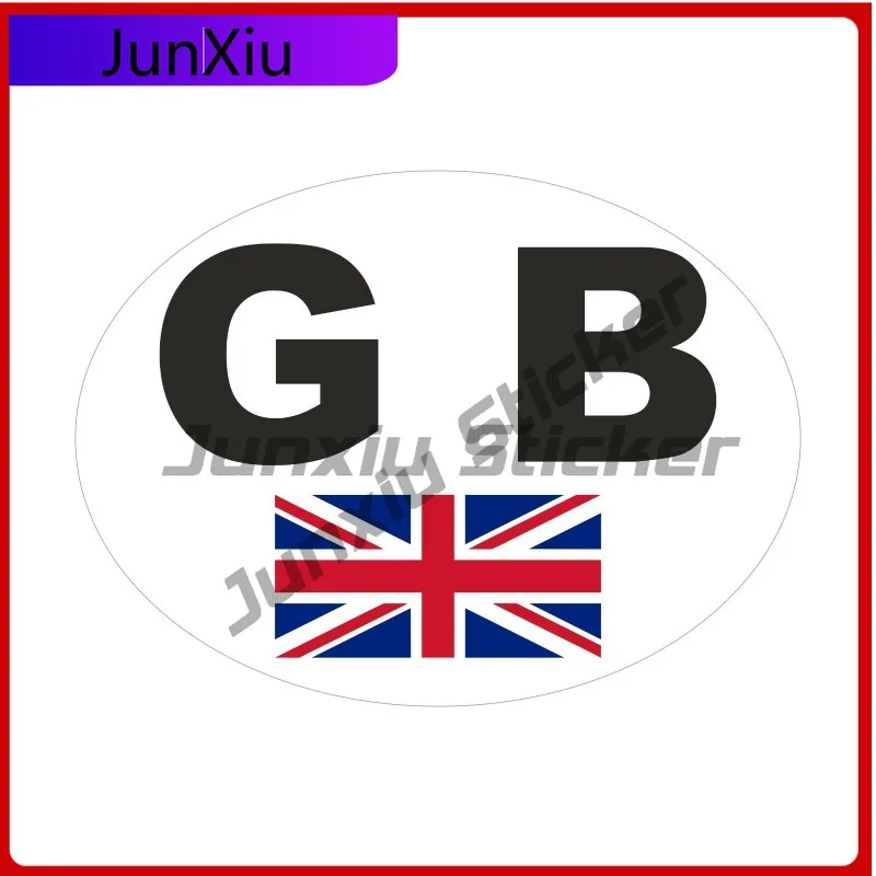 

GB CAR STICKERS Cool Bumper Waterproof Decal UK OVAL SELF ADHESIVE VINYL STICKERS FOR CAR VAN LORRY Anti Scratch Anime Anime