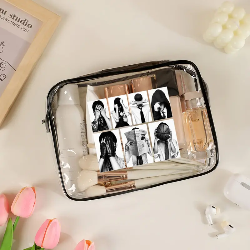 Boy Band Arirang World Tour 2026 Pvc Toilet Bag Transparent Waterproof Storage Bag Kpop Fan Gift Makeup Bags Travel Beach Bag