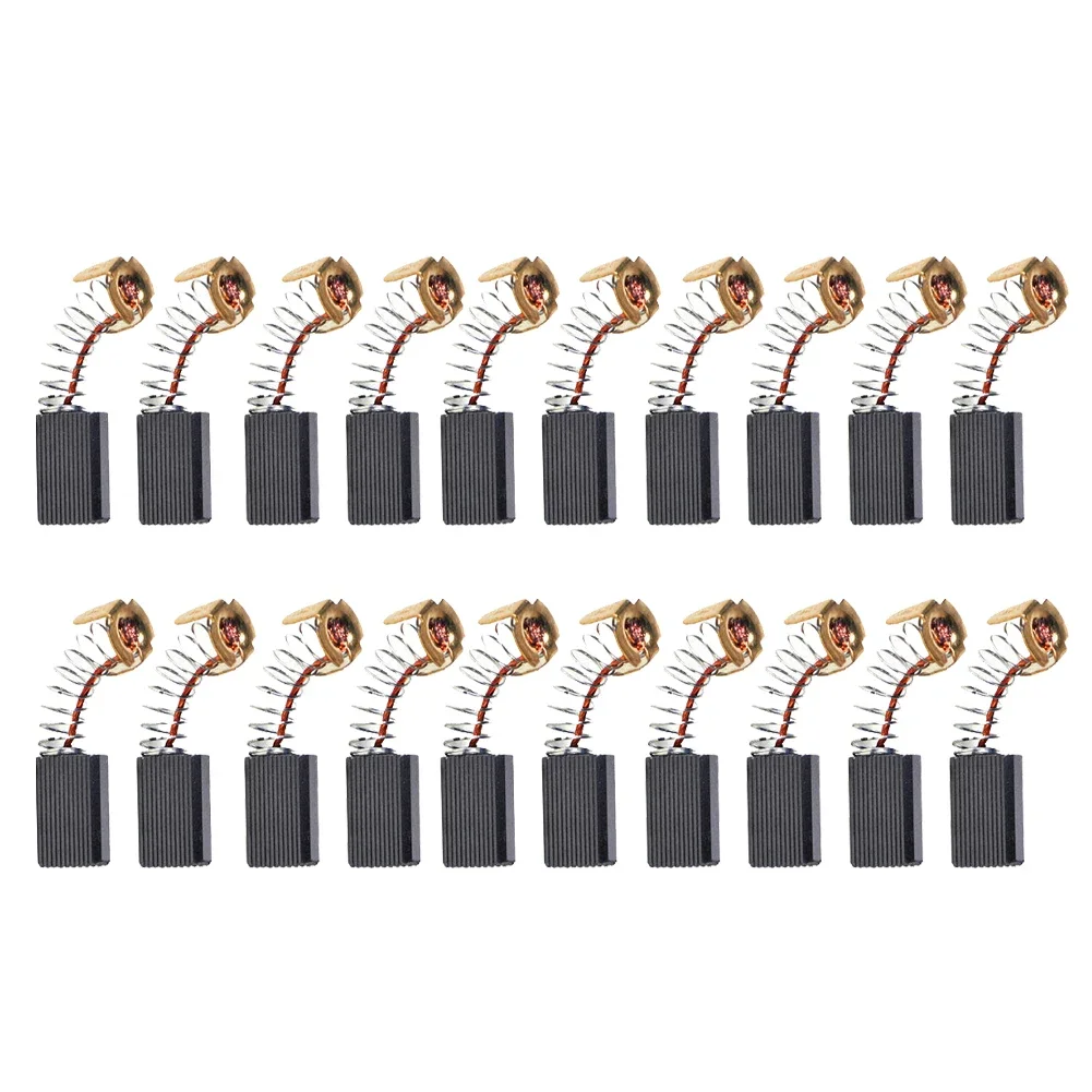 Reposição Cb103 da Escova 6*10*15 mm do Carbono dos Peças para Moedores Elétricos do Ângulo da Broca do Martelo Motores Ferramentas Elétricas Acessórios 20 Peças de