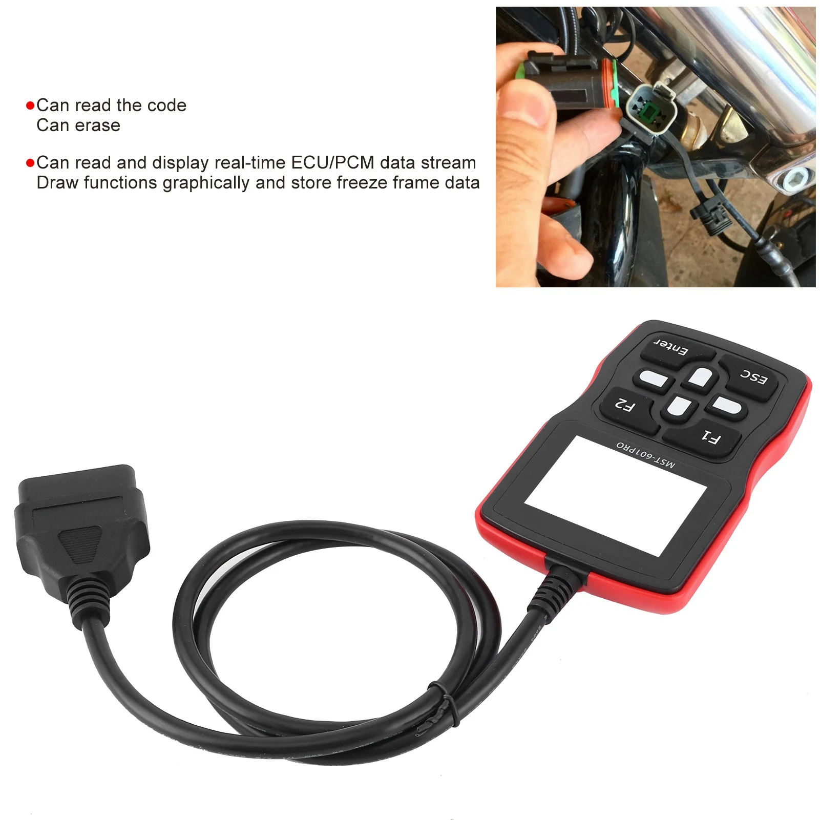 

Motorcycle Automotive Reader Motorcycle Fault Detector Motorcycle Scanner OBD2 Reader Automotive Diagnostic Tool Fit for Suzuki
