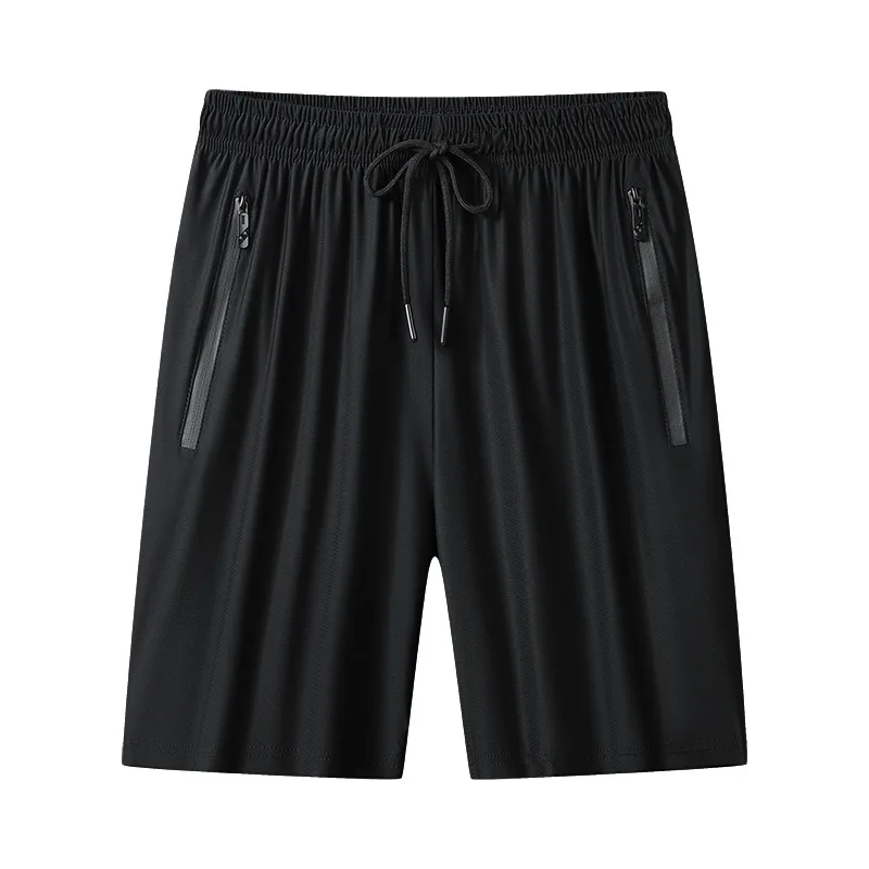

Качественные мужские повседневные шорты, новые летние мужские модные повседневные короткие мужские однотонные дышащие шорты для фитнеса из ледяного шелка