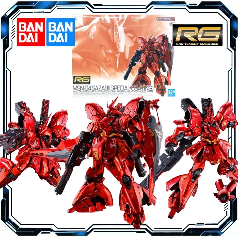 

Bandai PBLimited RG 1/144 MSN-04 Sazabi [Special Coating] Ver Model Kit Action Figure Toys for Boys Girls Kids Gift Collectible