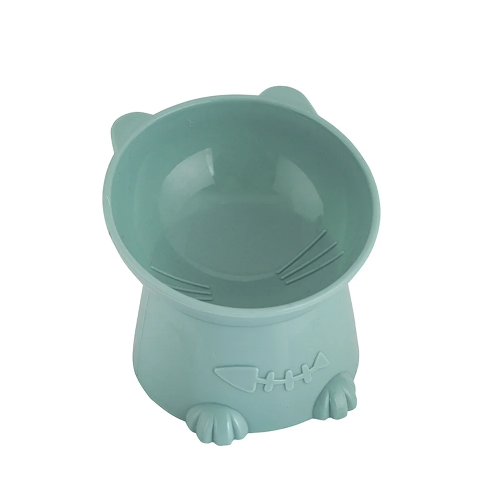 Oblique Cat Bowl Pet Supplies Anti-overturning Easy To Clean High Quality Cat Supplies Pet Bowl Lovely Large Capacity Pet Feeder