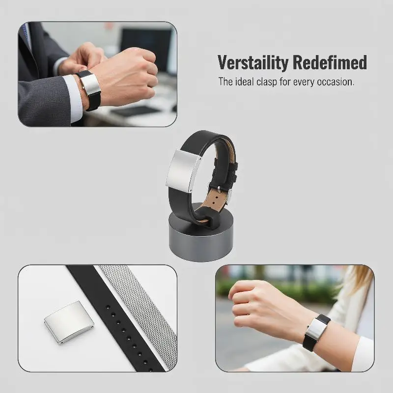 Universal Metal Watch Band Clasp Step Design Extender Buckle for Kids Adults Watch Strap Length Adjustment Parts