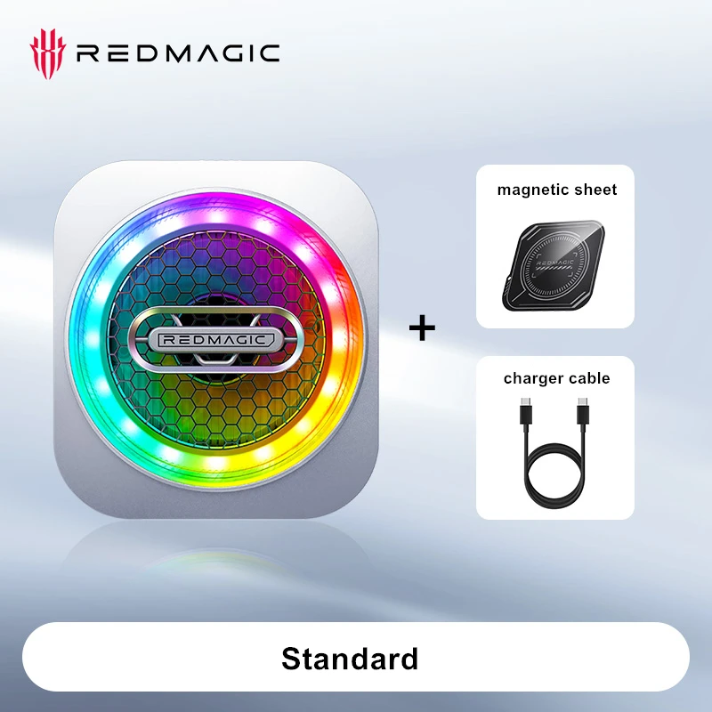 Redmagic Cooler 6 pro 30W VC Liquid Cooling System with RGB LED AI Temperature Control Magnetic Fan Radiator for Mobile