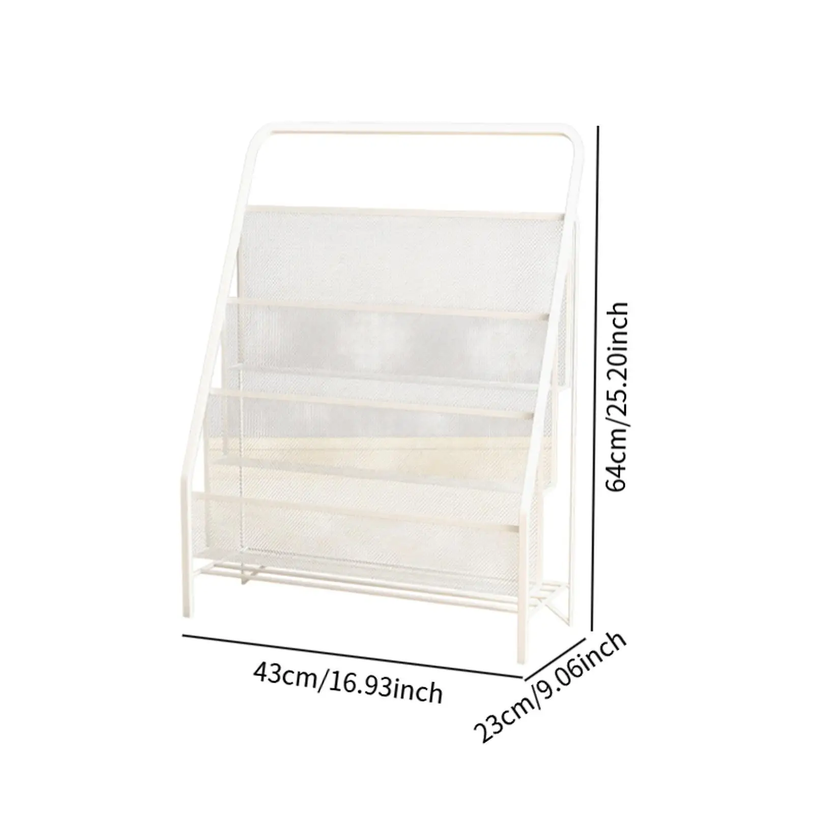 منظم رف الكتب للأطفال مكون من 3 طبقات لتخزين الكتب والمجلات المصورة