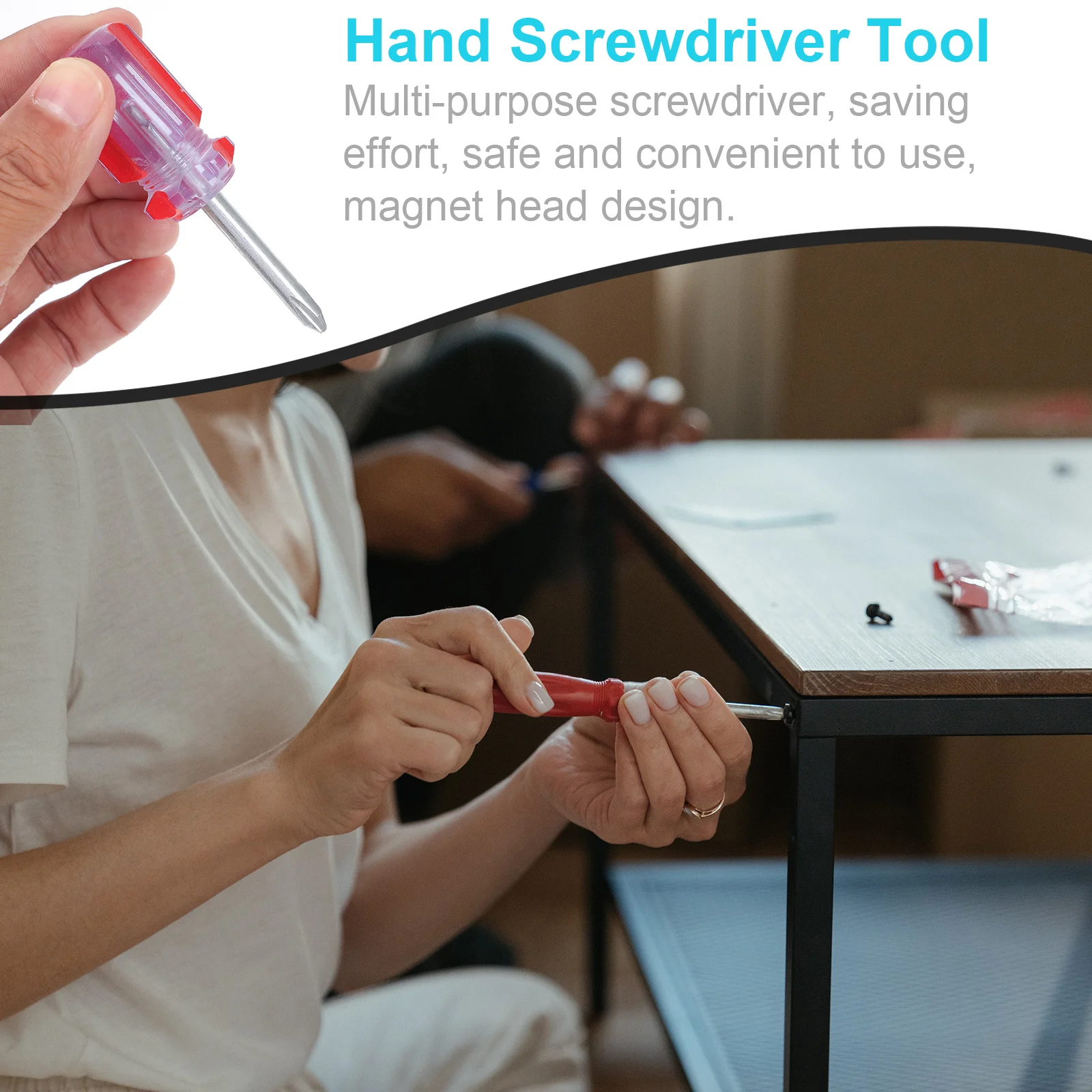 12 قطعة مجموعة مفك مغناطيسي مسطح متقاطع أداة يدوية صغيرة لإصلاح المنزلية متعددة الأغراض مفك مغناطيسي مسطح