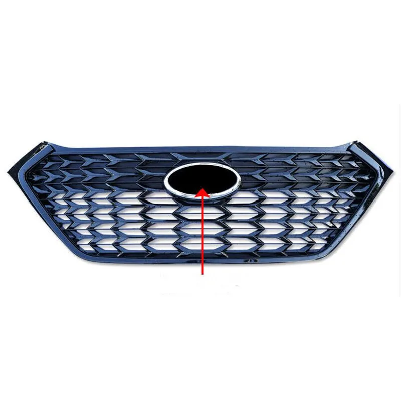 For Hyundai Tucson Front Bumper Grille Improved Diamond Grill ABS Mesh Mask Decorative Cover Refit Accessories 2015-2018