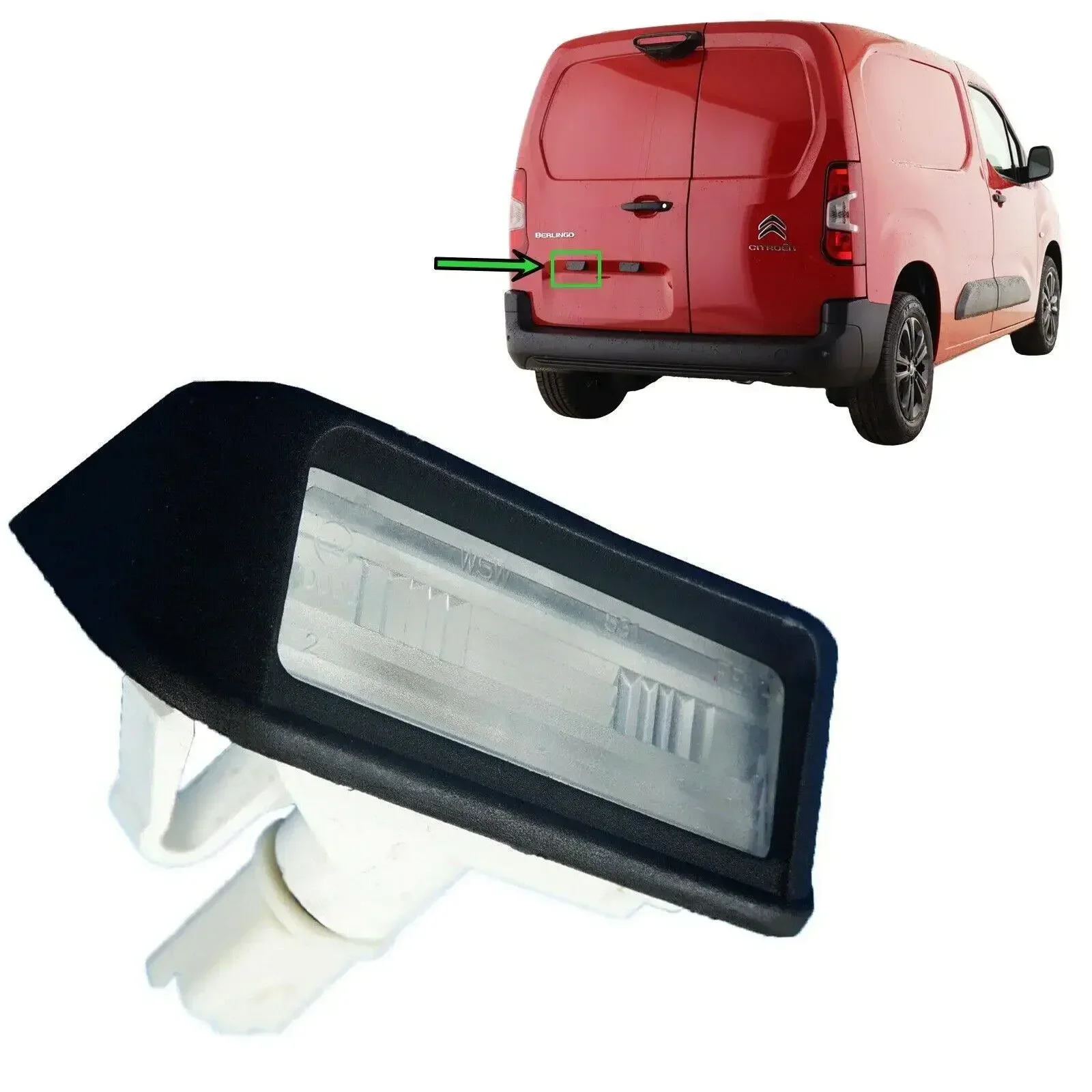 For Citroen Berlingo Peugeot Partner Expert Number Plate Lamp 6340g7 Car Light Signal Lamp License Plate Replacement Lights