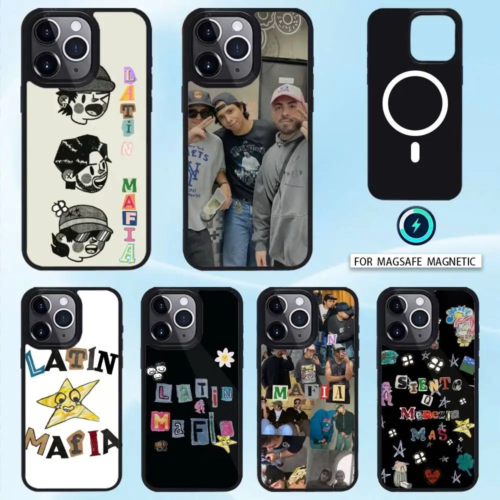

L-Latin M-Mafia Phone Case For iPhone 16,15,14,13,12,Pro,Max,Magnetic For Magsafe Wireless Charging