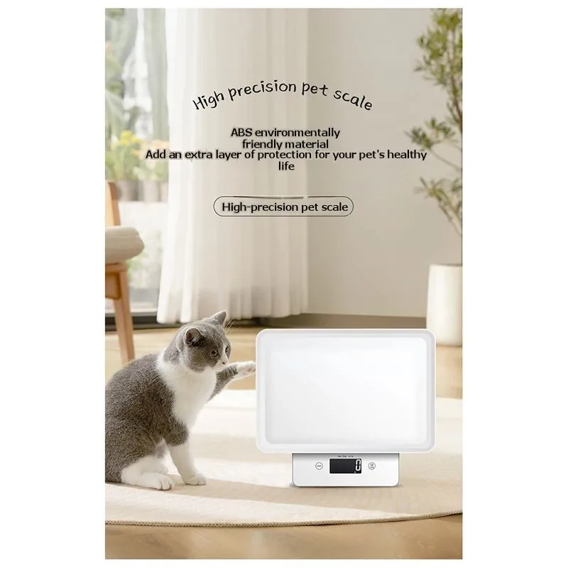 

ABBO-White Glass Surface Digital Kitchen Scale-LCD Display With Management App Functionality