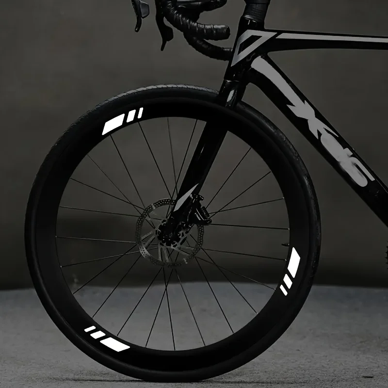 1SET Bike Wheel Rim Sticker Waterproof Vinyl Decal, Sport Racing Reflective Decor for Bicycle MTB