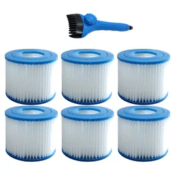 1-2PCS Type VI Pool Filter Replacement Jacuzzi Filter Cartridge Reusable Pool Cleaner Hot Tub Spa Vacuum Cleaner Pool Accessory