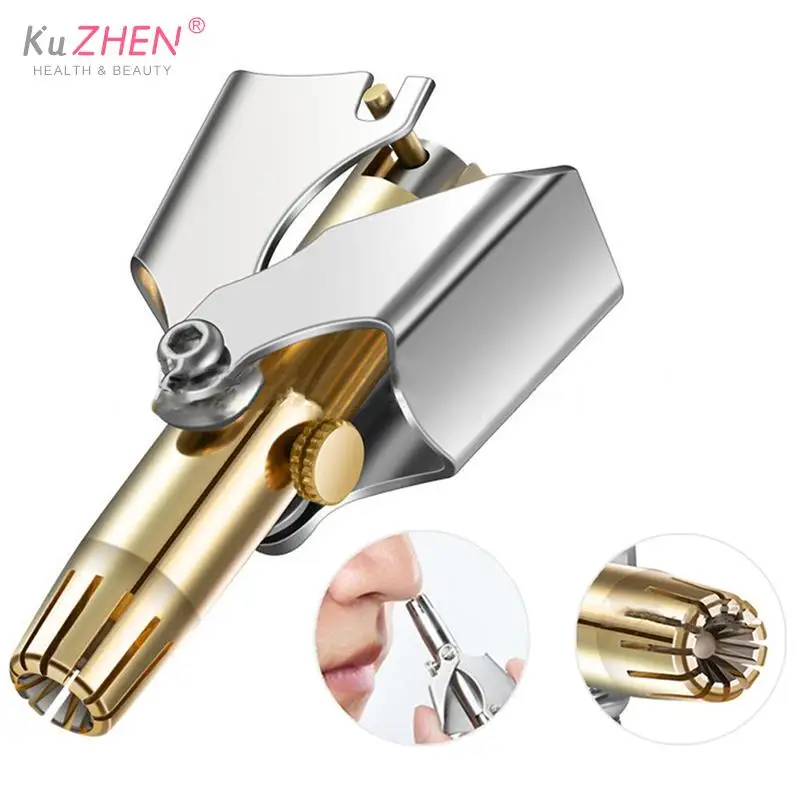 1Set Nase Haar Trimmer Reiniger Für Männer Frauen Edelstahl Manuelle Mechanische Rasieren Rasiermesser Waschbar Haar Entfernung Werkzeuge