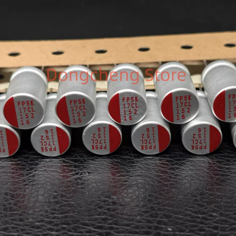 20PCS/50PCS/100PCS FP5K 16V 1500μF Through-hole Solid-state Capacitor 10x16mm