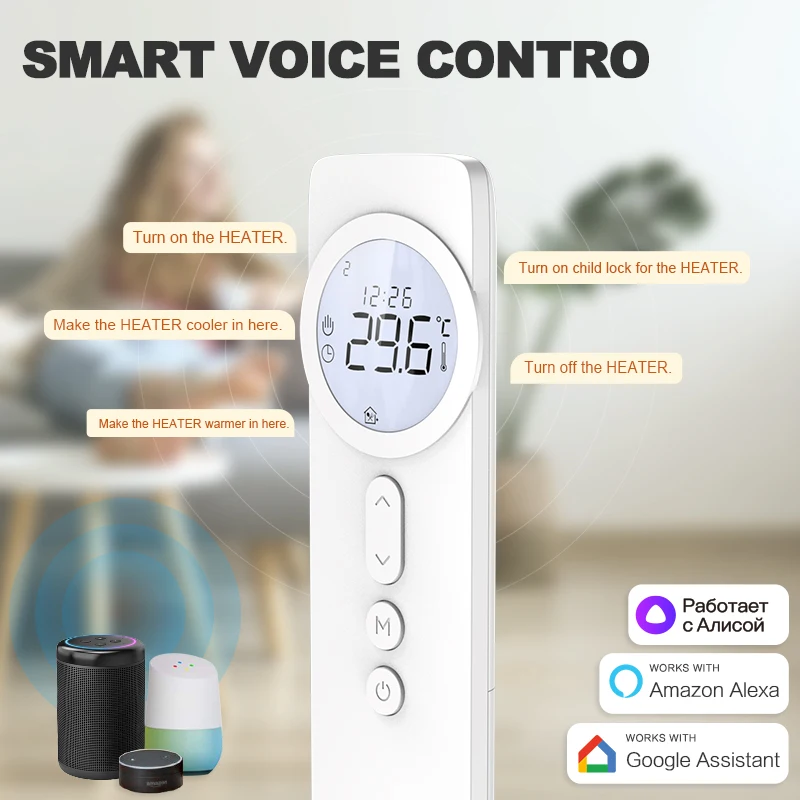 Wireless RF Thermostat Tuya WiFi Gas Boiler Water Floor Heating Actuator Programmable Temperature Controller Alexa Google Home