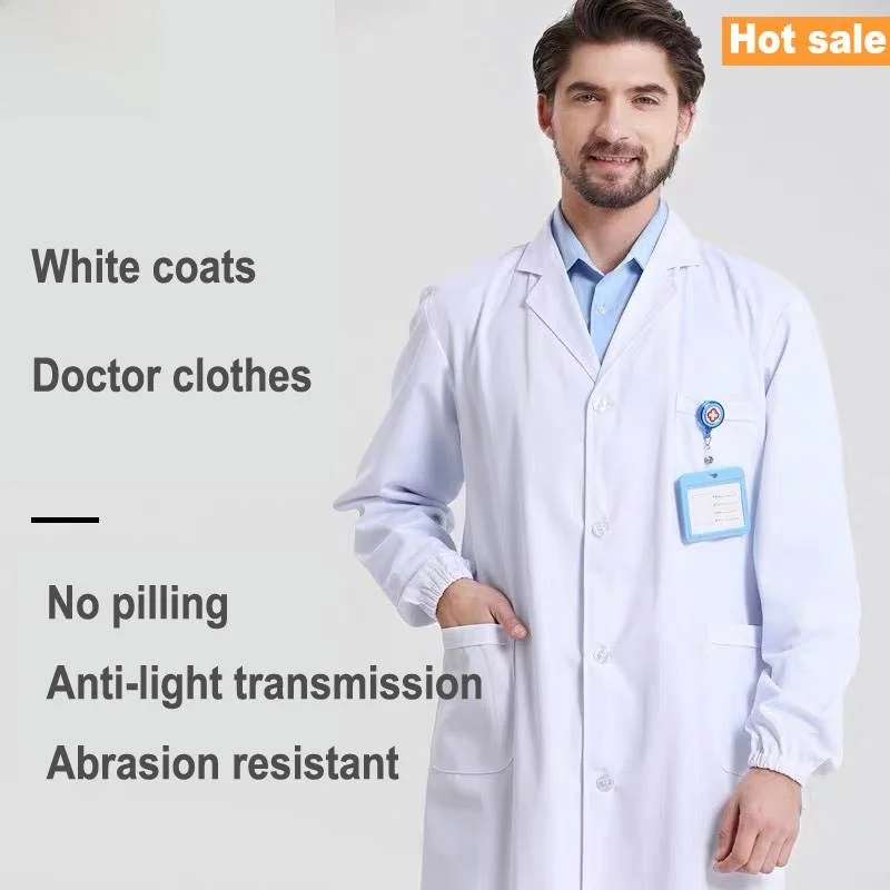

White Lab Coat Long Doctor Clothes Labora Coat M Work orm Other Brand Other Occupation