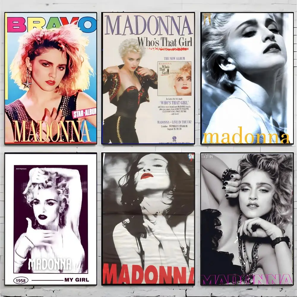 singer pop icon M-Madonna Poster Superior Home Space  Indoor Decorative Art & Home Decor