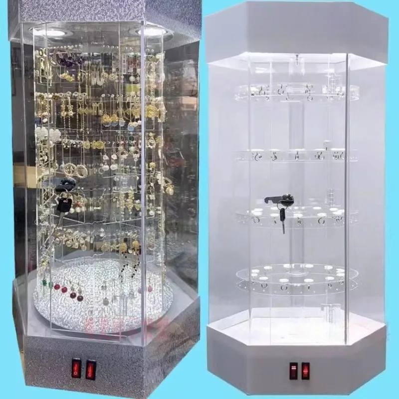 

Large Earrings Display Shelf Transparent Earring Jewelry Display Holder Jewellery Plastic Storage Container Acrylic Showcase