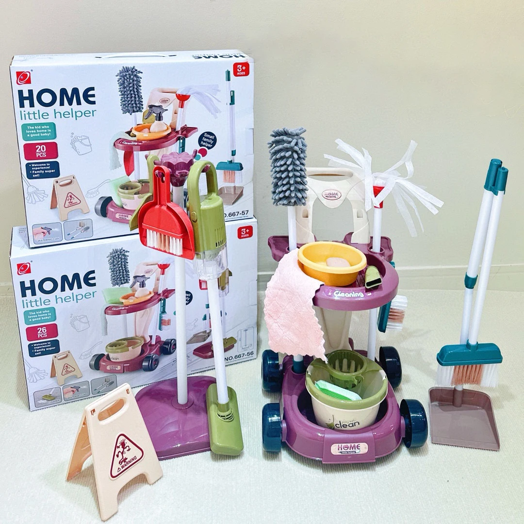 ホームクリーニングゲームシミュレーションお掃除おもちゃセット衛生カートツールセットクリーナーツールお掃除キットおもちゃ子供男の子女の子ギフト