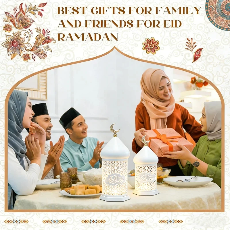 2025 Metal Moroccan Style Hollow Pattern Decorative Holder Ramadan Decoration Night Light Holder For Mantel Table Desk Dining