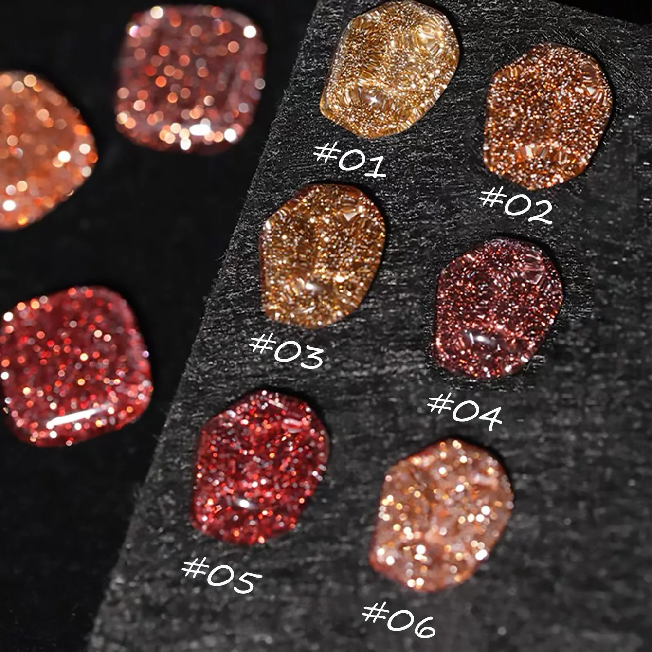 1pcs TC Flash Meilad Broken Diamond Gel Nail Polish 2025 Super Flash Whitening Wine Red Cherries Broken Diamonds Nail Art