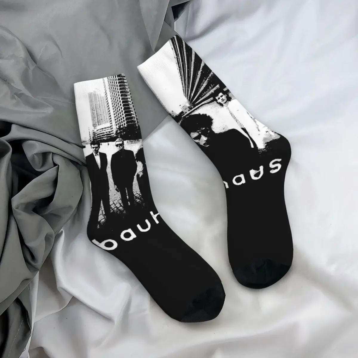 Calcetines Harajuku Unisex Bauhaus absorbentes de sudor, calcetín de tripulación transpirable, Otoño e Invierno