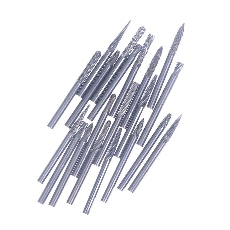Picture 7: CPI-1Pc Tungsten Carbide Rotary File Hard Alloy Rotary Bur Drill Bit 3mm Shank Engraving Cutter Grinding Head for Metal&Plastic
