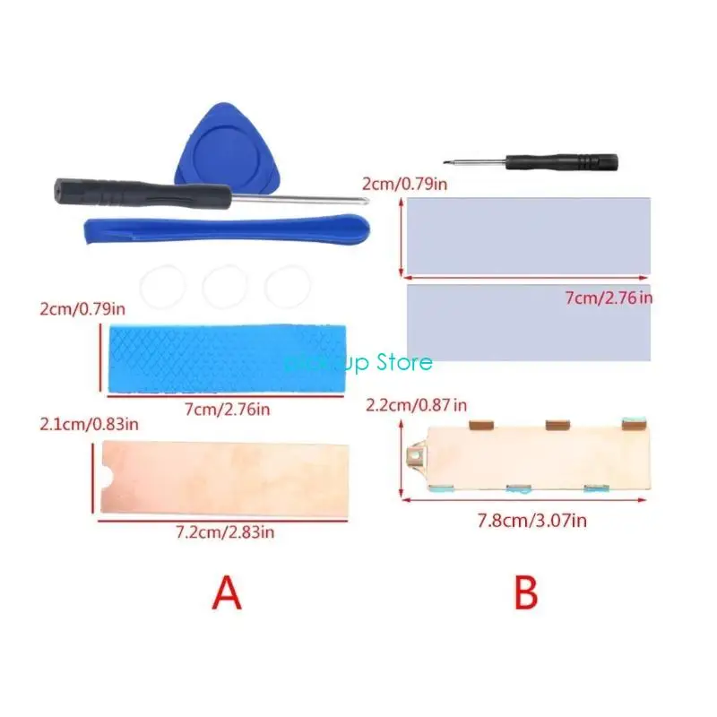 Q5WA M.2 NVME 2280 SSD HEITEKKOPPER SSD Hochgeschwindige Kühlkörper Kühlkissen