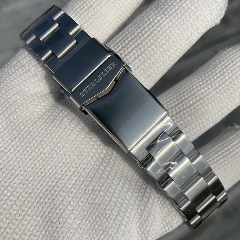 STEELFLIER Orologio da sub da uomo 39mm Orologio da polso meccanico automatico pilota 20Bar Impermeabile C3 Specchio zaffiro luminoso NH35