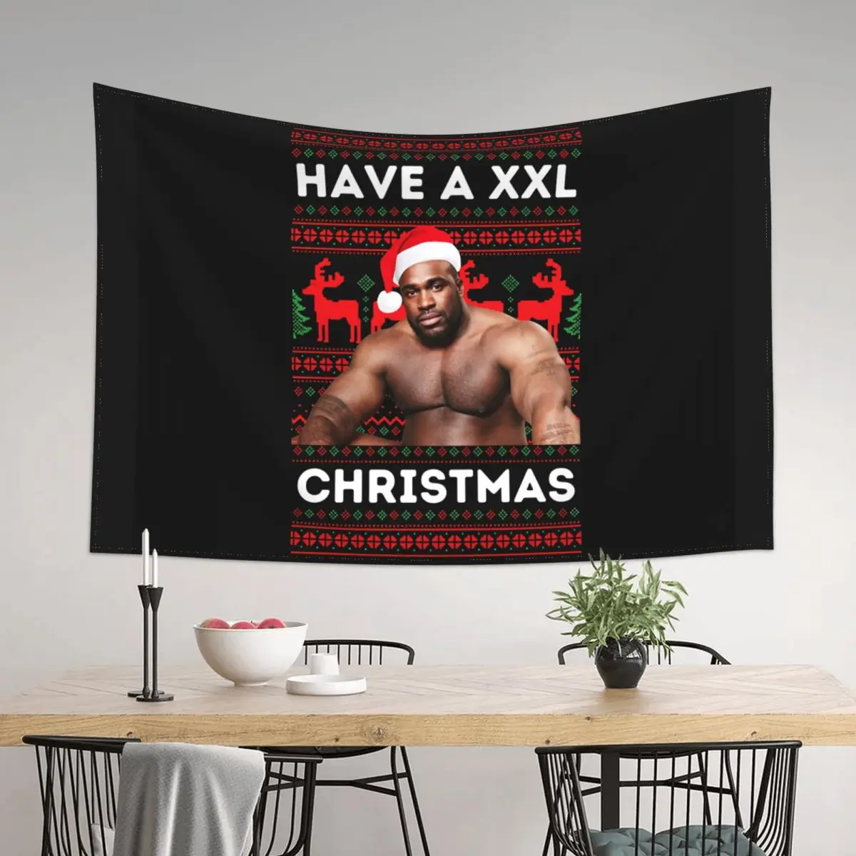 Funny Barry Wood Meme Christmas Tapestry Hanger Painting Tapestries Vintage Living Room Bedroom Background Cloth Wall Decoration