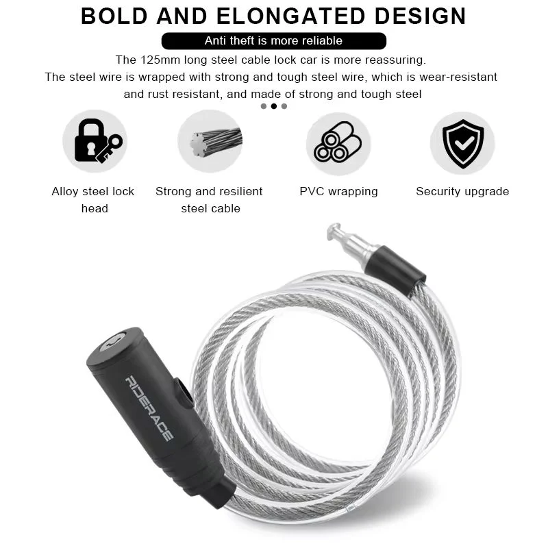 Tragbare Fahrrad Anti-Diebstahl Ring Schloss Hohe Sicherheit Roller Elektrische E-Bike Rennrad Schloss Splitter Fahrrad Kabel Schlösser – Detail 6