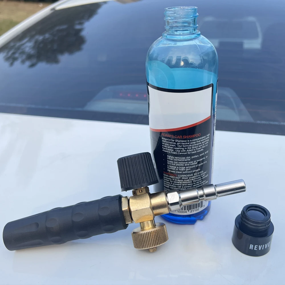 Foam Bottle Connector Car Cleaning Fluid Bottle Adapter High Pressure Foam Spray Gun Outdoor Car Wash Accessories