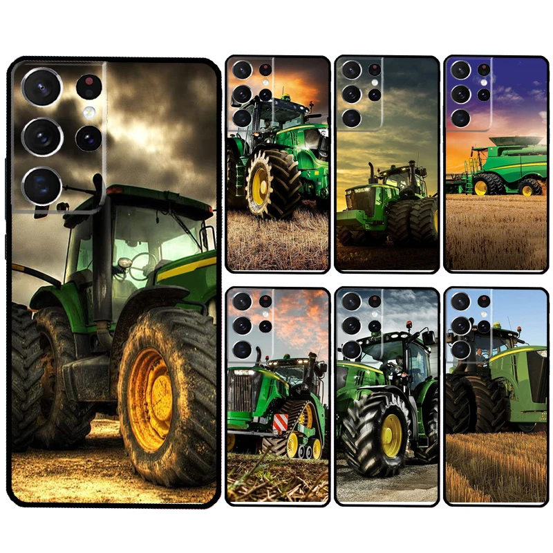 Farm Vehicle Tractor Case For Samsung Galaxy S24 Ultra S23 S22 S21 Plus Note 10 Note 20 S9 S10 S20 S21 FE Cover