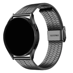 22mm 20mm strap for samsung galaxy watch 6 classic 47mm 43mm 7 6 5 4 40mm 44mm band Stainless Steel strap 5Pro gear s3 Frontier